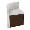 Ver imagem 2 de Conjunto Sala de Jantar Mesa Redonda 4 Cadeiras Estofadas Tiffany Kappesberg