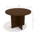 Ver imagem 3 de Conjunto Sala de Jantar Mesa Redonda 4 Cadeiras Estofadas Tiffany Kappesberg