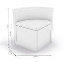 Ver imagem 4 de Conjunto Sala de Jantar Mesa Redonda 4 Cadeiras Estofadas Tiffany Kappesberg