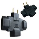 Ver imagem 1 de Adaptador Benjamin T Plug Tomada Pino Articulado 3 Saídas | Utilimix
