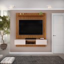 Ver imagem 1 de Painel para Tv até 65 Polegadas Ripado Dj Móveis Luca 160 Freijó Off