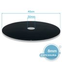 Ver imagem 2 de Prato Giratório 40cm De Vidro Temperado 8mm Cor Preto