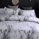 Ver imagem 3 de Jogo de Cama Casal Comum 7 Peças com Edredom Mármore Decor