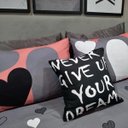 Ver imagem 3 de Lençol com Elástico Casal Comum 4 Peças Love com Almofada Decor