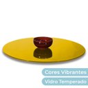 Ver imagem 1 de Prato Giratório Vidro Serigrafado 80cm X 8mm Amarelo
