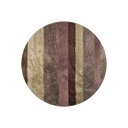 Ver imagem 1 de Tapete Redondo 2,00m Quarto Sala Escritório Pelo Macio.:Listrado Capuccino