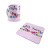 Kit 1 Caneca E 1 Mouse Pad Wallpaper Rosa Festa Junina - 1