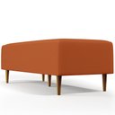 Ver mais imagens de Kit 02 Puffs Decorativos Sala de Estar Bali W01 Pés Palito 120x50cm Tecido Terracota - Lyam Decor