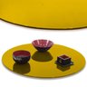 Prato Giratório Vidro Serigrafado 90cm X 8mm Amarelo - 3