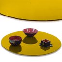 Ver imagem 3 de Prato Giratório Vidro Serigrafado 90cm X 8mm Amarelo