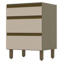 Ver imagem 1 de Balcão Connect 3 Gavetas 60 Cm Duna Cristal - Henn