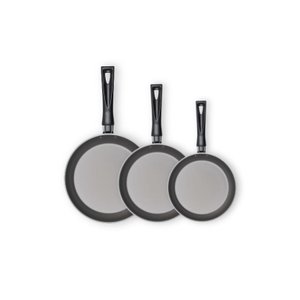 Kit Frigideiras Antiaderentes Zarola 3 Peças Vermelho