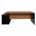 Ver imagem 5 de Mesa Escritório 1,70m Armário 1 Cx de Tomadas Pés Painel F5