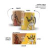 Caneca Porcelana Umbanda Candomblé Orixás Xangô E Oxum - 2