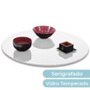 Ver imagem 2 de Prato Giratório Vidro Serigrafado 90cm X 8mm Branco