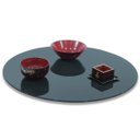 Ver imagem 1 de Prato Giratório Vidro Serigrafado 80cm X 8mm Cinza