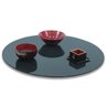 Prato Giratório Vidro Serigrafado 80cm X 8mm Cinza - 1