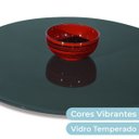 Ver imagem 5 de Prato Giratório Vidro Serigrafado 80cm X 8mm Cinza