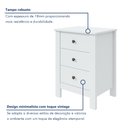 Ver imagem 5 de Mesa de Cabeceira 3 Gavetas Maggiore New