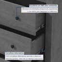 Ver imagem 4 de Mesa de Cabeceira 3 Gavetas Maggiore New Branco