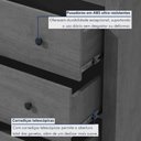 Ver imagem 4 de Mesa de Cabeceira 3 Gavetas Maggiore New Branco