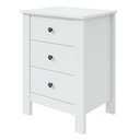 Ver imagem 3 de Mesa de Cabeceira 3 Gavetas Maggiore New Branco