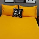 Ver imagem 3 de Lençol com Elástico Casal King 4 Peças Amarelo com Almofada Decor
