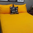 Ver imagem 2 de Lençol com Elástico Casal King 4 Peças Amarelo com Almofada Decor