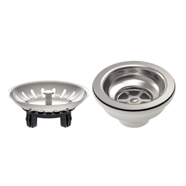 Válvula Tramontina Econômica para Pias e Cubas 4 1/2" sem Escape em Aço Inox e Polipropileno Tramont Válvula Tramontina Econômica para Pias e Cubas 4 1/2" sem Escape em Aço Inox e Polipropileno Tramont