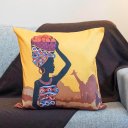 Ver imagem 4 de Kit com 3 Capas para Almofadas Decorativas Mulheres Africanas