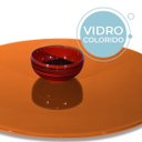 Ver imagem 3 de Prato Giratório Vidro Serigrafado 90cm X 8mm Laranja