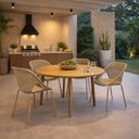 Ver imagem 3 de Cadeira para Jardim e Varanda Oceana Bege/Fendi