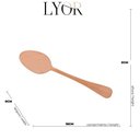 Ver imagem 7 de Conjunto com 06 Colheres para Mesa de Aço Inox Positano Rosé 18cm 1277 - Lyor