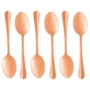 Ver imagem 1 de Conjunto com 06 Colheres para Mesa de Aço Inox Positano Rosé 18cm 1277 - Lyor