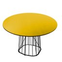 Ver imagem 1 de Tampo De Vidro Temperado Serigrafado 70cm X 8mm Amarelo