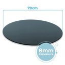 Ver imagem 2 de Tampo De Vidro Temperado Serigrafado 70cm X 8mm Cinza