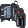 Kit Mala Viagem Transporte de Vinho Colmeia 6 Garrafas Espuma de Bordo Winebag Protetor - 3