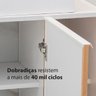 Gabinete para Banheiro Impermeável Com Espelho Cool Home - Branco e Madeirado Claro - 6