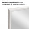 Gabinete para Banheiro Impermeável Com Espelho Cool Home - Branco e Madeirado Claro - 8
