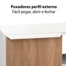 Gabinete para Banheiro Impermeável Com Espelho Cool Home - Branco e Madeirado Claro - 7