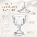 Ver imagem 2 de Potiche Decorativo Hauskraft Melina em Vidro com Tampa 19cm