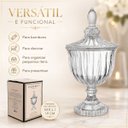 Ver imagem 6 de Potiche Decorativo Hauskraft Melina em Vidro com Tampa 19cm