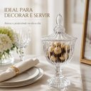 Ver imagem 3 de Potiche Decorativo Hauskraft Melina em Vidro com Tampa 19cm