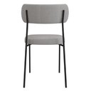 Ver imagem 4 de Mesa de Jantar Capri Off White e 6 Cadeiras Melina B05 Linho Cinza Couríssimo Caramelo - Lyam