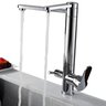Torneira Gourmet Giratoria de Filtro Metal Inox Suporte Filtro Gourmet Pia Mesa Cozinha Churrasqueir - 1