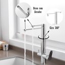 Ver imagem 2 de Torneira Gourmet Giratoria de Filtro Metal Inox Suporte Filtro Gourmet Pia Mesa Cozinha Churrasqueir