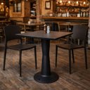 Ver imagem 2 de Mesa 4 Lugares Netuno 70cm em Polipropileno Preto Acrilys