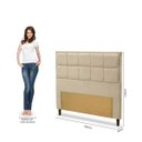 Ver mais imagens de Conjunto Cabeceira Casal Estofada e Calçadeira Baú Espresso Móveis