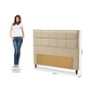 Conjunto Cabeceira Queen Estofada e Calçadeira Baú Espresso Móveis - 7