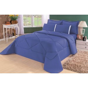 Edredom Casal Queen Requinte Percal 180 fios 01 Pç:Royal